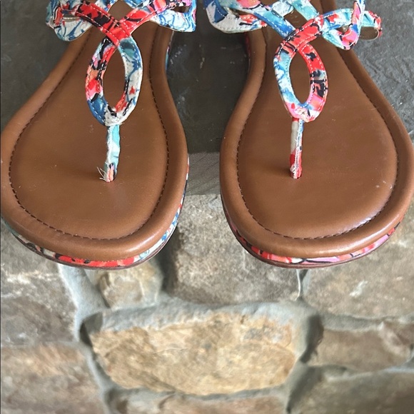 Kelly & Katie Multicolor Strappy Sandals - Picture 3 of 5